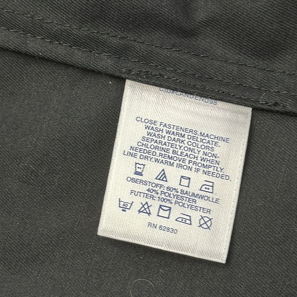 Lands' End Black Blazer Button Front Pockets 8 Petite - Picture 6 of 9